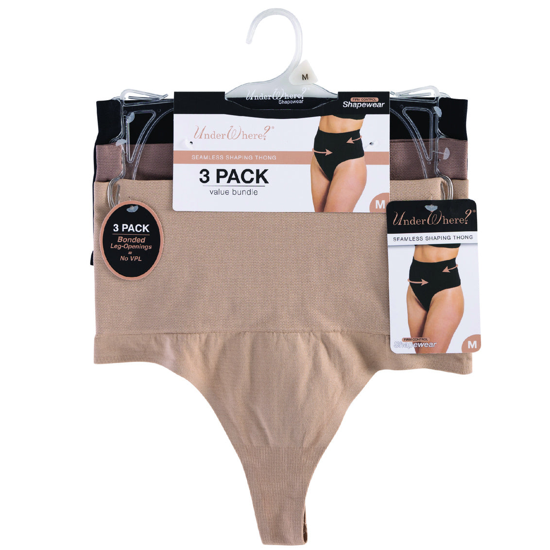 Set faja panty tanga negro/ café/ crema