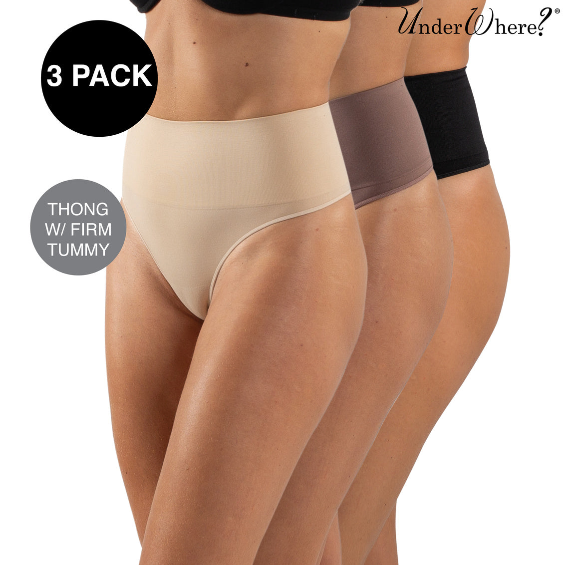 Set faja panty tanga negro/ café/ crema