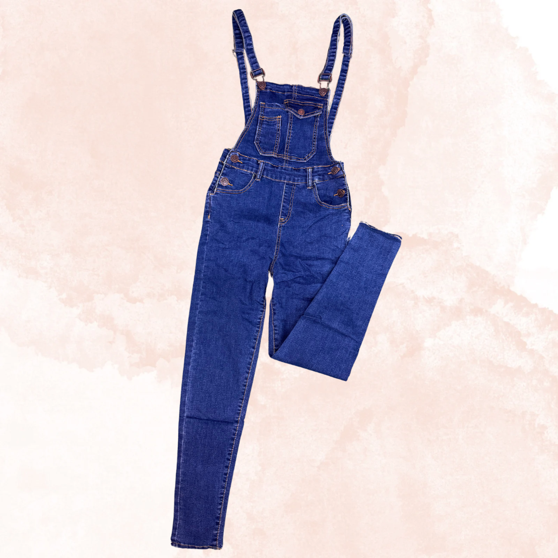 Jumper overall mahón dark y medium blue