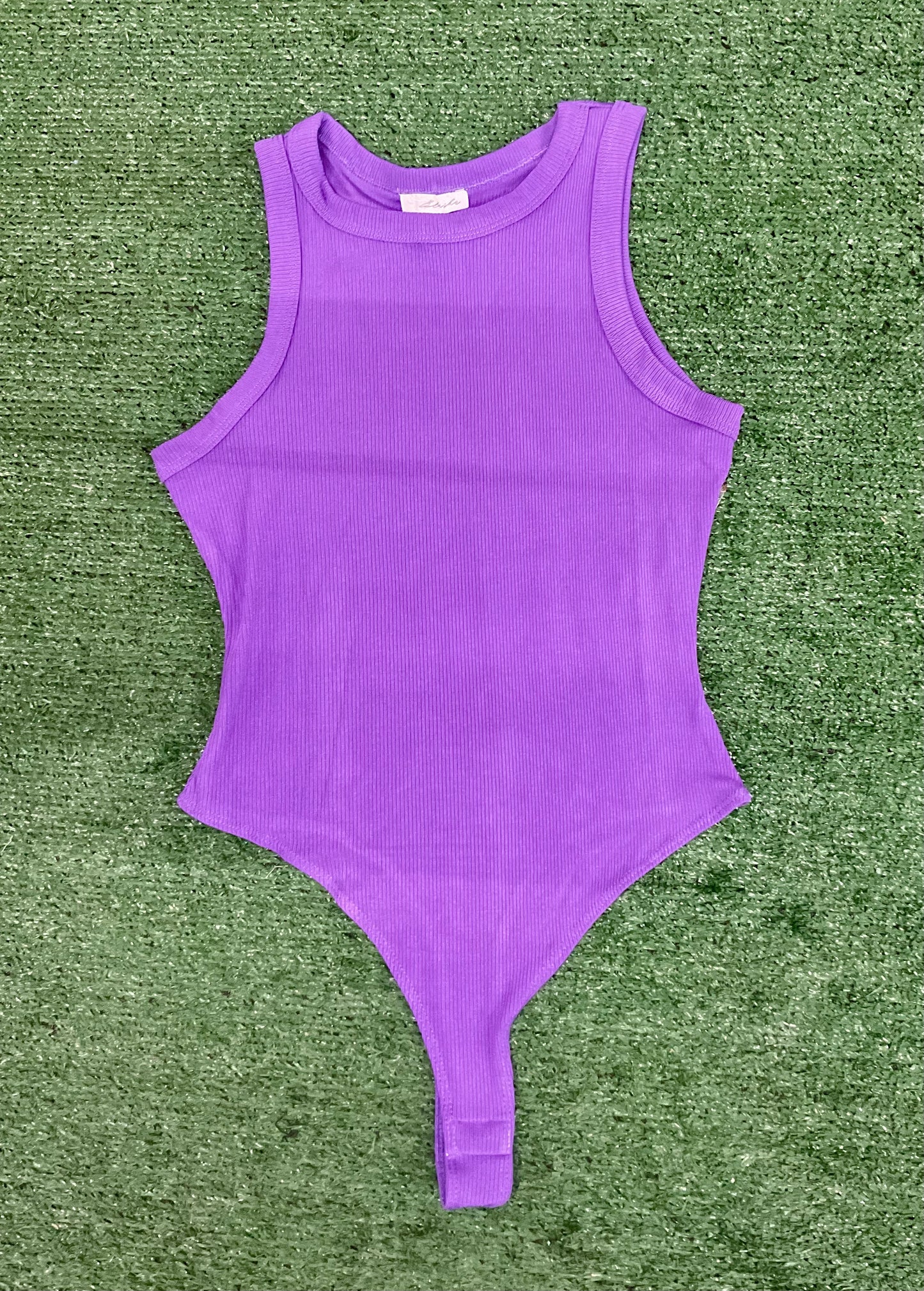 Bodyshirt básico sin mangas lima/ violeta/ azul