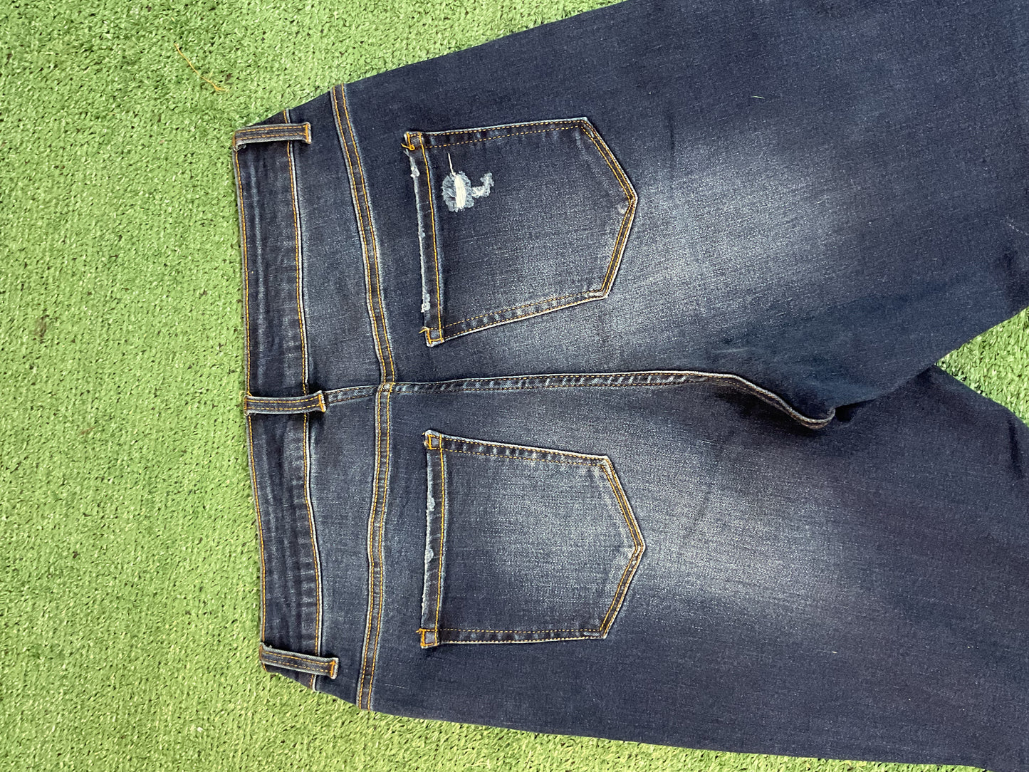 Mahón skinny wash rotos plus dark blue