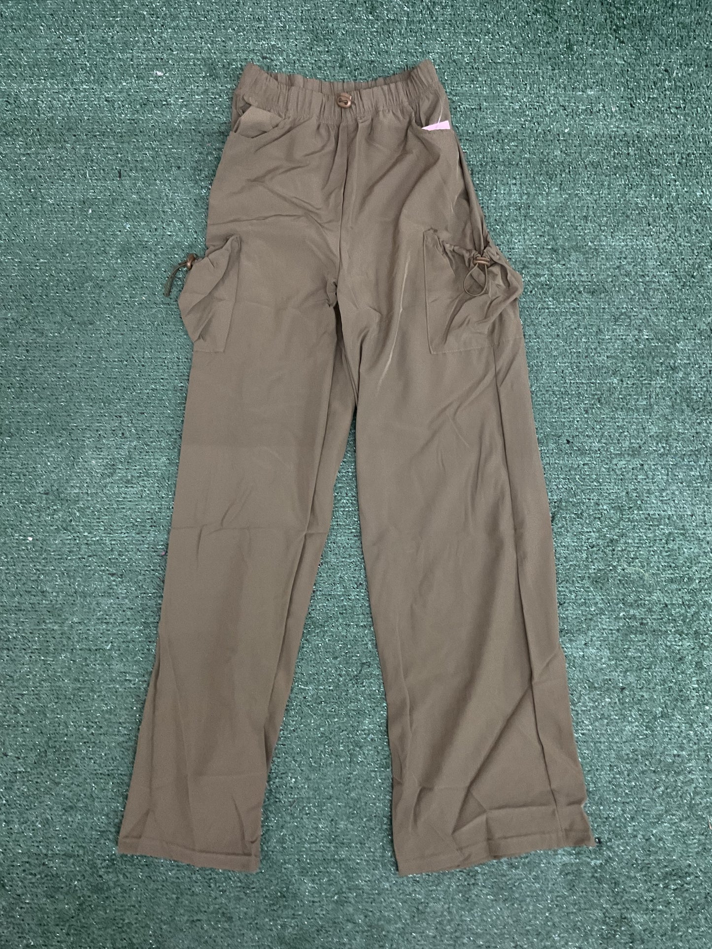 Pantalón cargo cintura elástica khaki/gris/negro/verde/navy