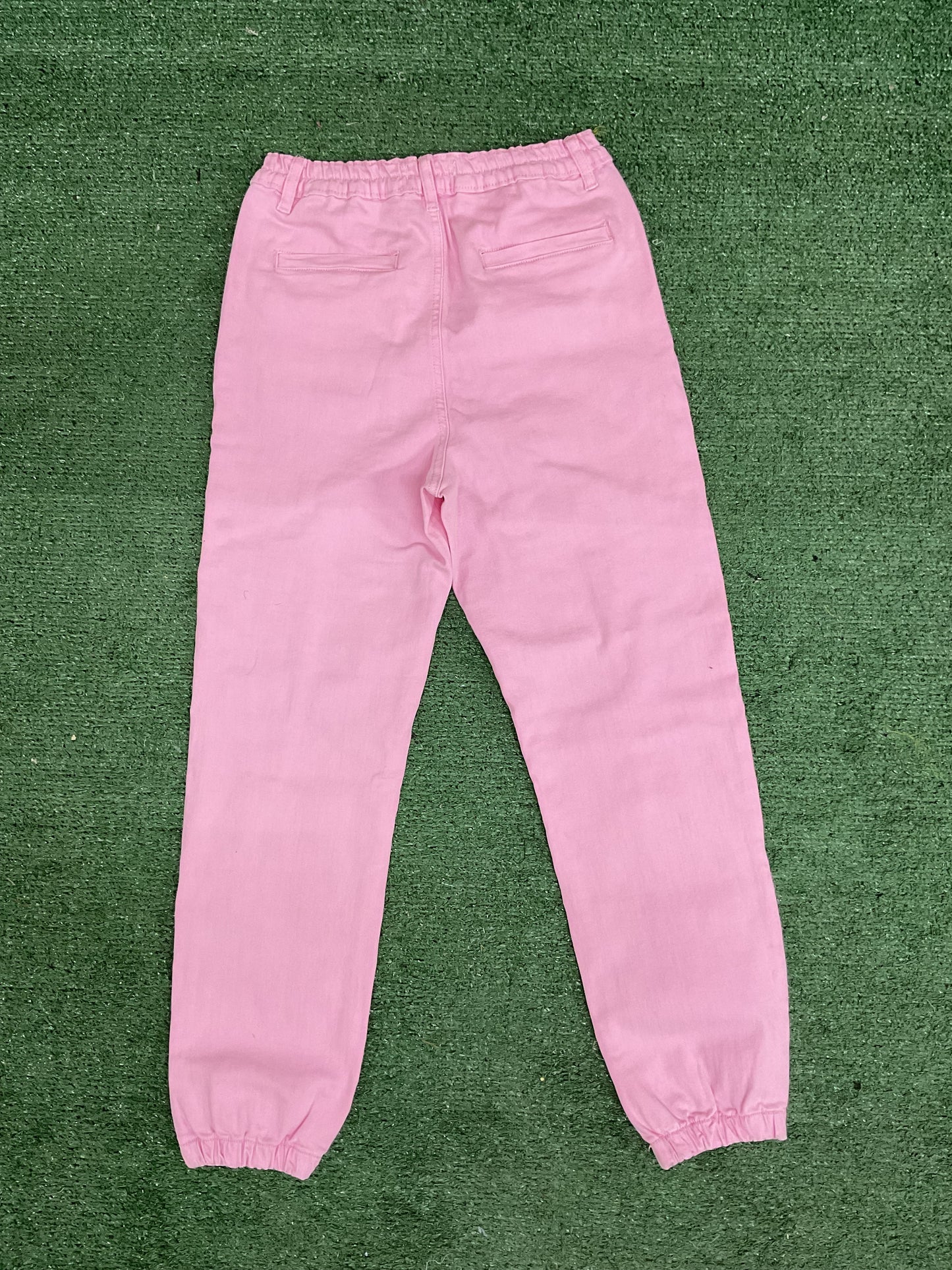 Jogger mahón denim/ rosa vc