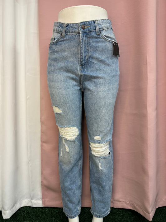 Mom jean light blue