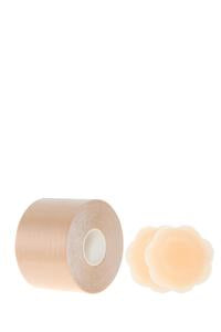 Tape corporal flor silicona nude/ clear