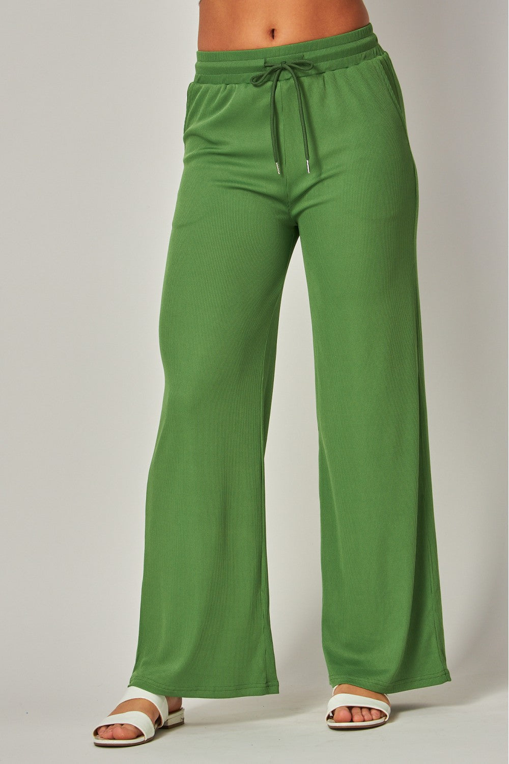 Pantalón palazo elástico negro/ verde/ violeta/ naranja