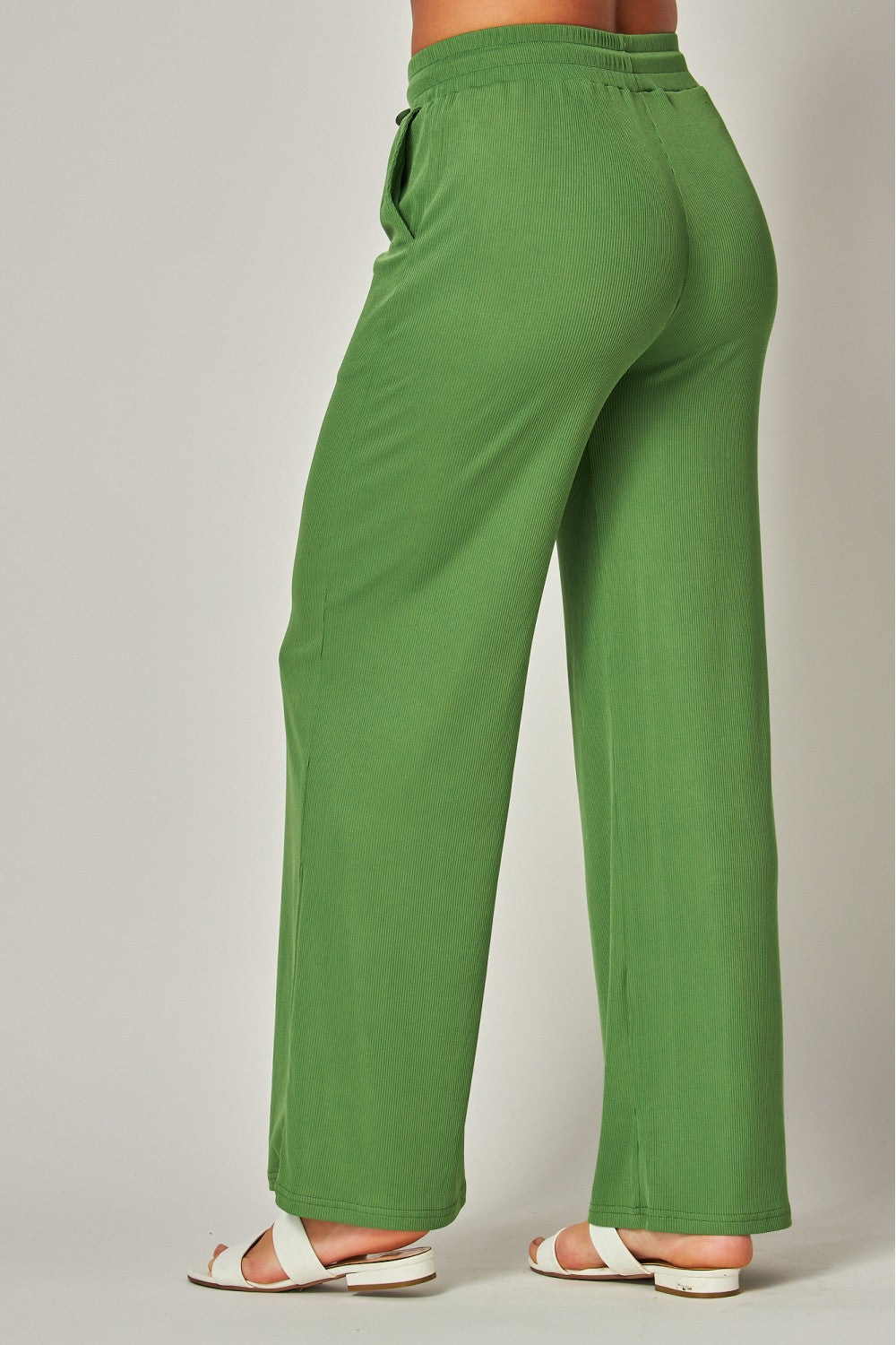 Pantalón palazo elástico negro/ verde/ violeta/ naranja