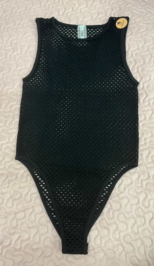 Mesh bodyshirt negro