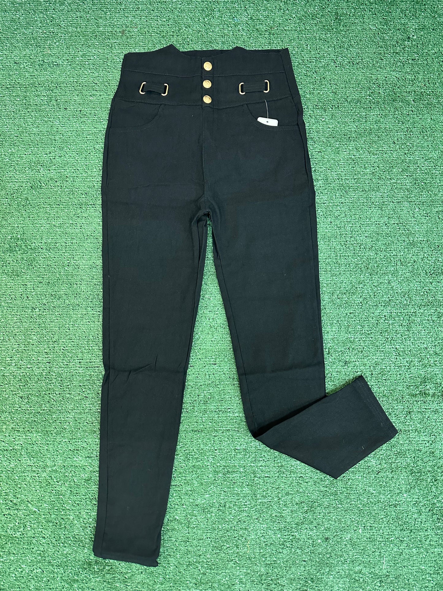 Pantalón high rise 3 botones oro navy/ blanco/ negro/ vino