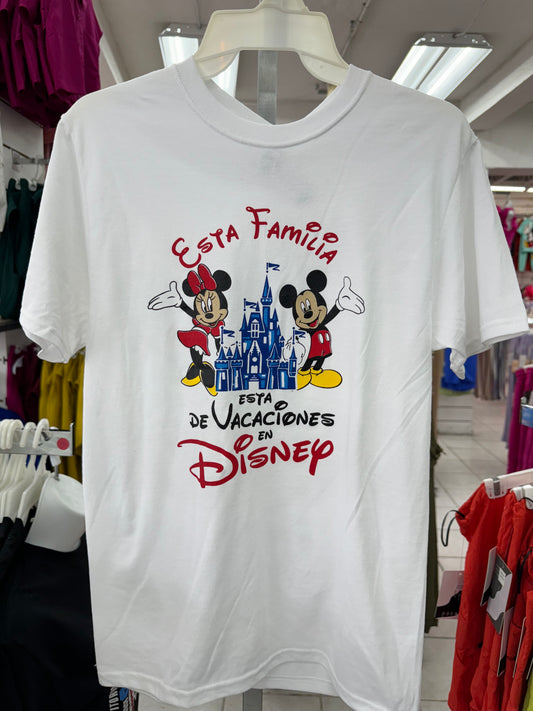 T-shirt unisex niño-adulto vacaciones en Disney