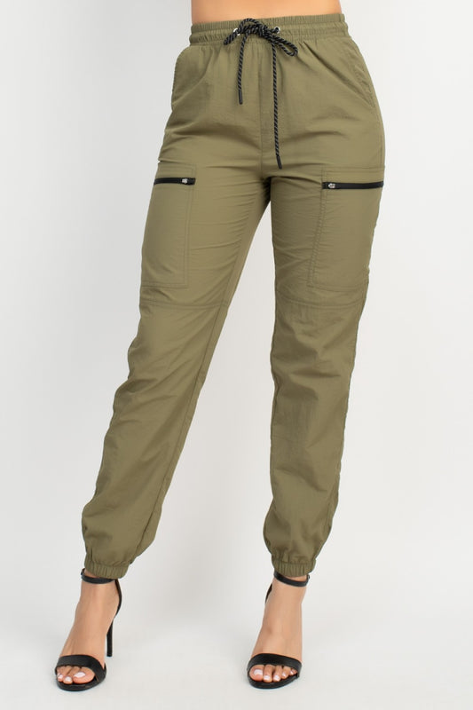 Jogger Nylon negro/ khaki/ crema/ olive