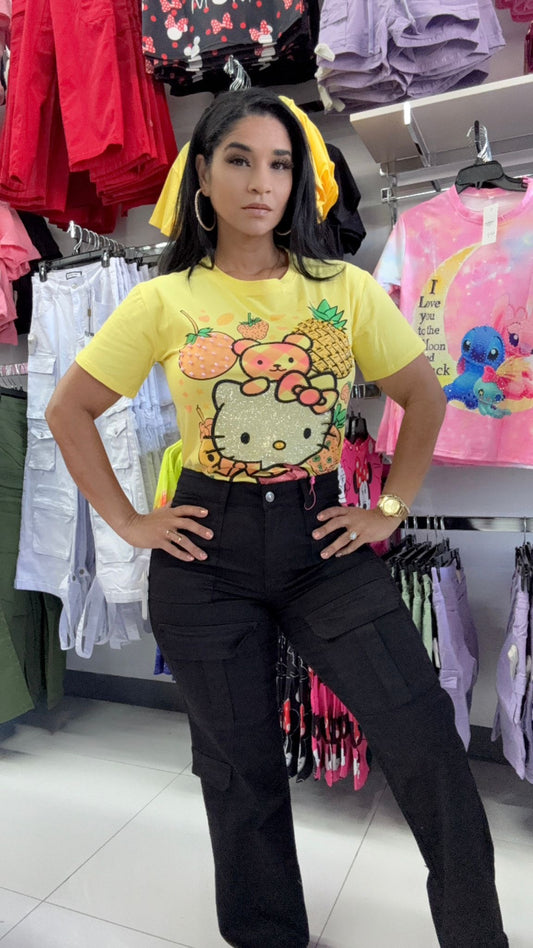 Camisa Hello Kitty amarillo